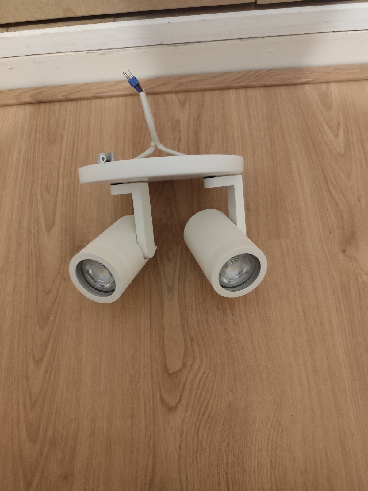 HighLight B.V. Opbouwspot met 2 GU10 LED lampen, Huis en Inrichting, Lampen | Spots, Zo goed als nieuw, Opbouwspot, Metaal, GU10