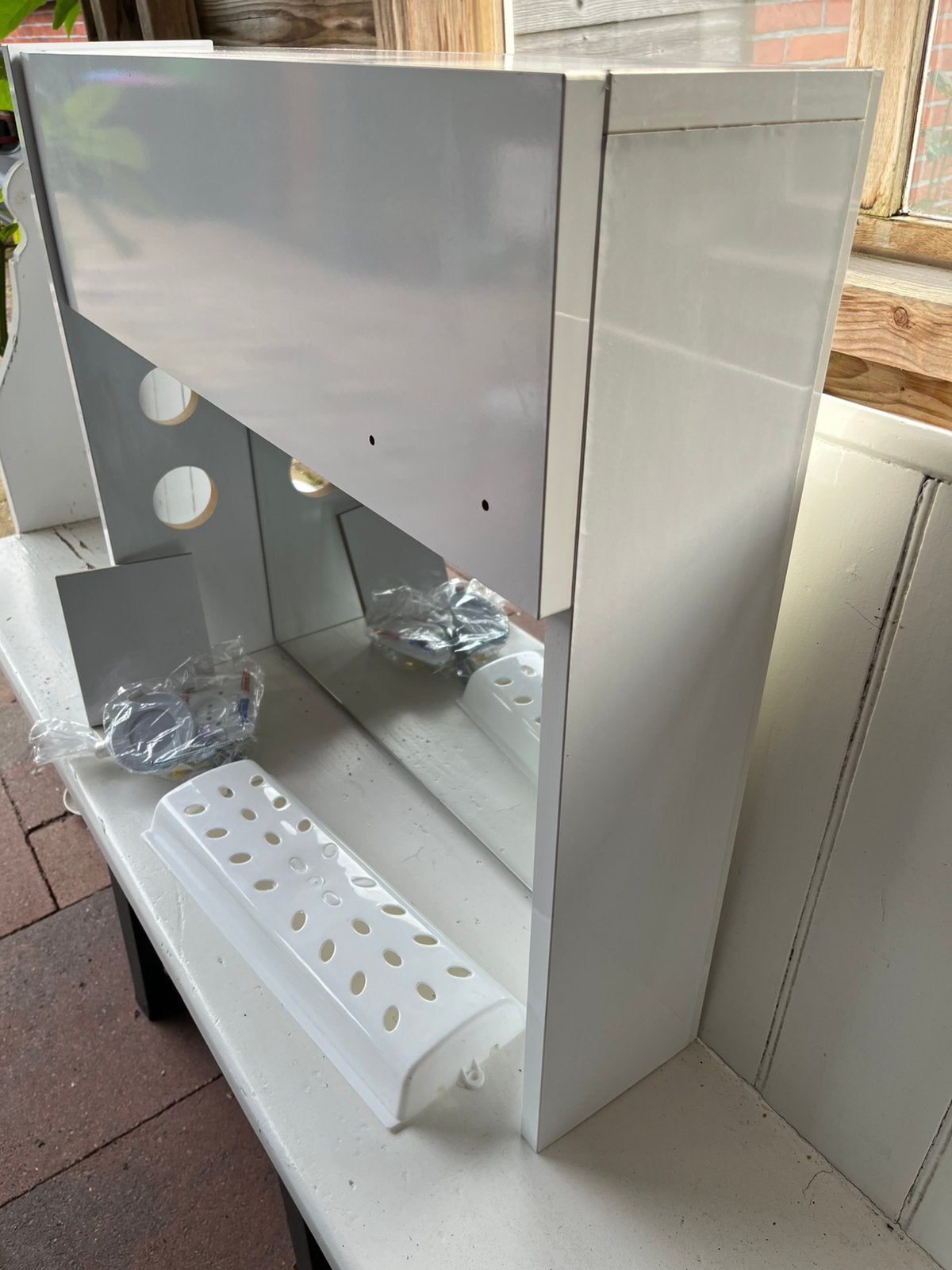 Badkamer spiegelkast 70 cm breed en 62 cm hoog, Ophalen, Spiegelkast, Nieuw, 50 tot 100 cm