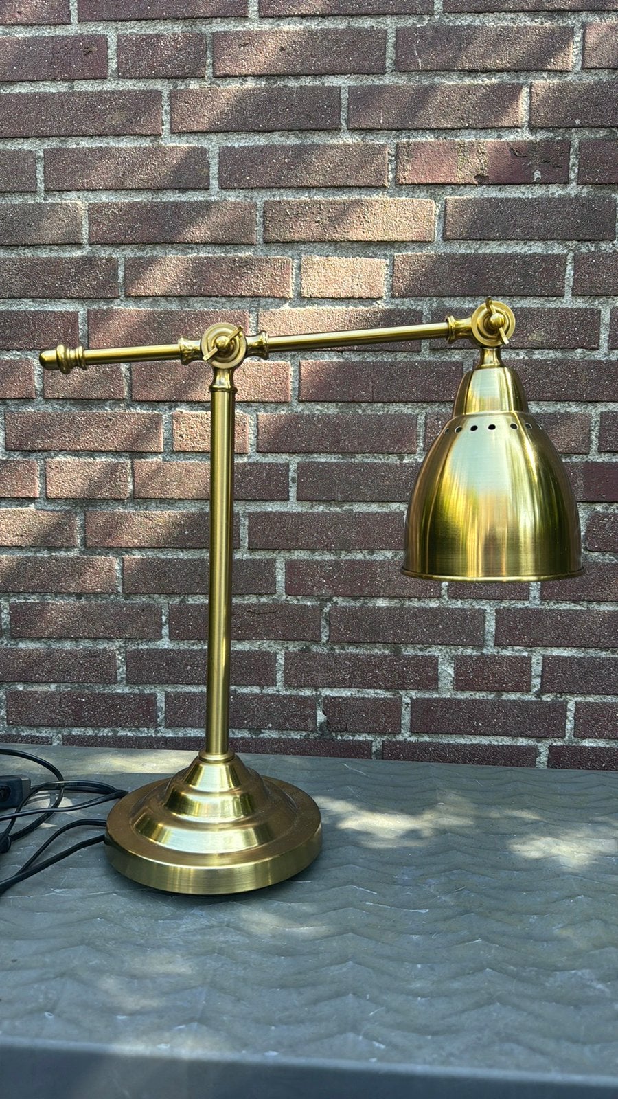 Gouden tafellamp // Ikea, Ophalen, Zo goed als nieuw, IKEA
