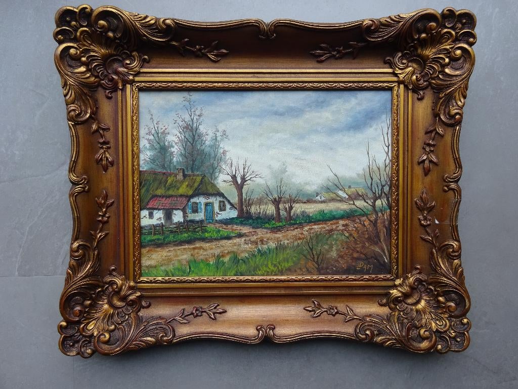 Landschapschilderij van "Cornelis A. van Dam" (1871-1949), Antiek en Kunst, Kunst | Schilderijen | Klassiek, Ophalen