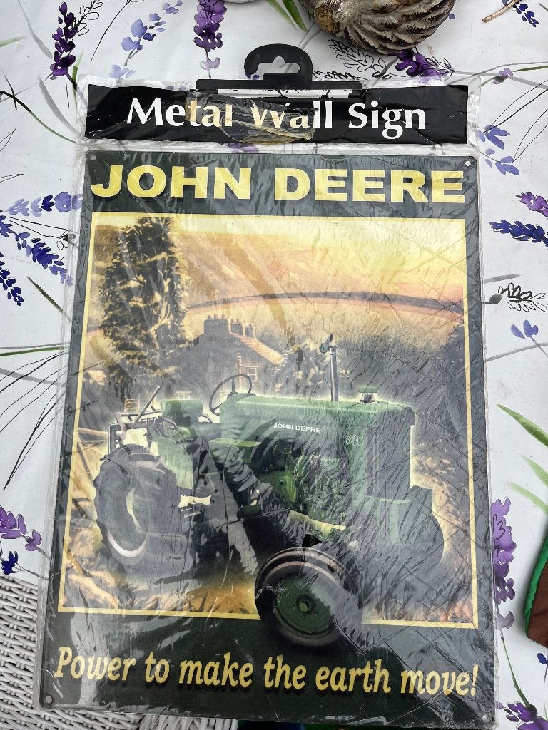 John Deere reklamebord / wandbord 330, Ophalen of Verzenden, Nieuw, Reclamebord