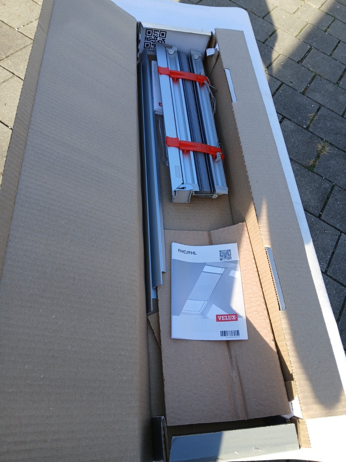 Velux plissegordijn FHL Nieuw, Ophalen, Minder dan 100 cm, Nieuw, Minder dan 100 cm