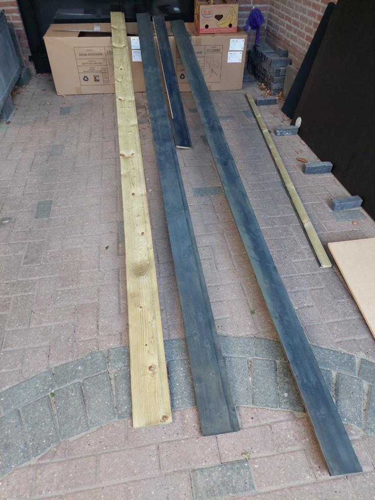Vuren  geïmpregneerd, Doe-het-zelf en Verbouw, Hout en Planken, Geïmpregneerd, Ophalen of Verzenden, Balk, Minder dan 200 cm