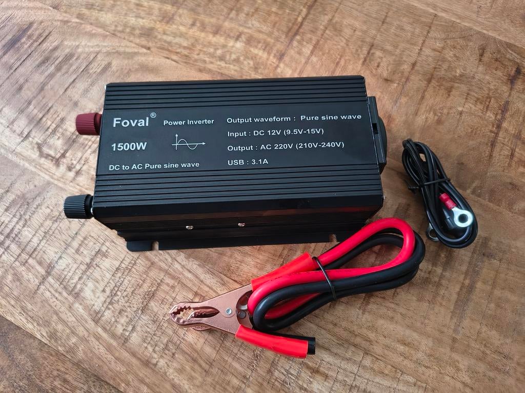 Foval 1500 W Power Inverter Omvormer . Nieuw !!!!, Ophalen of Verzenden, Nieuw, Universele onderdelen