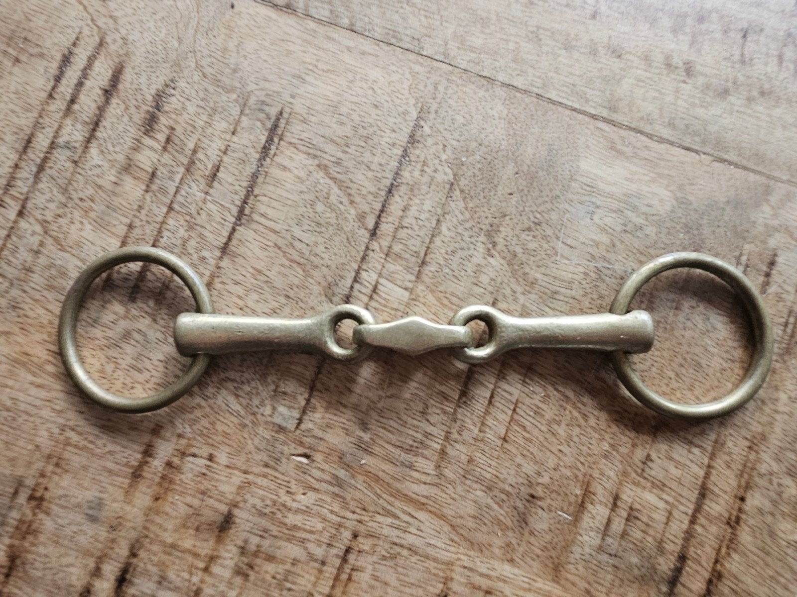 Watertrens Dubbelgebroken 11,5cm (Epplejeck), Dieren en Toebehoren, Gebruikt, Epplejeck, Bit, Goud