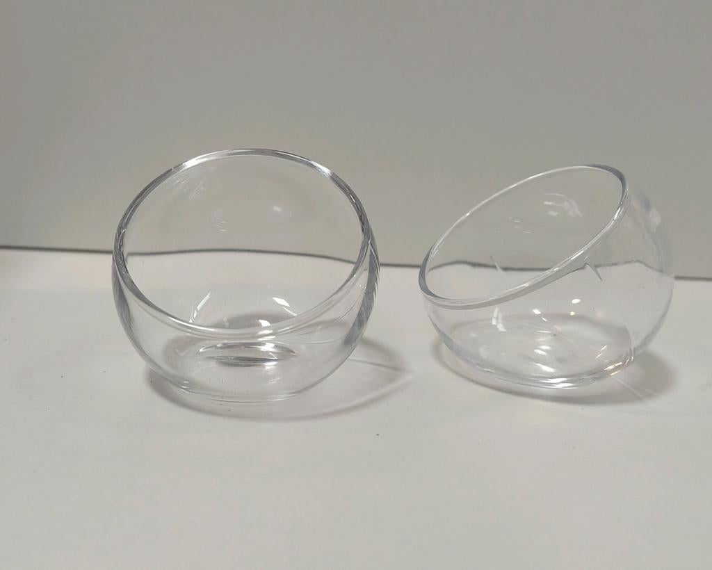 Ronde schuine amuse glaasjes, 40 stuks, Ophalen, Overige typen, Effen, Glas