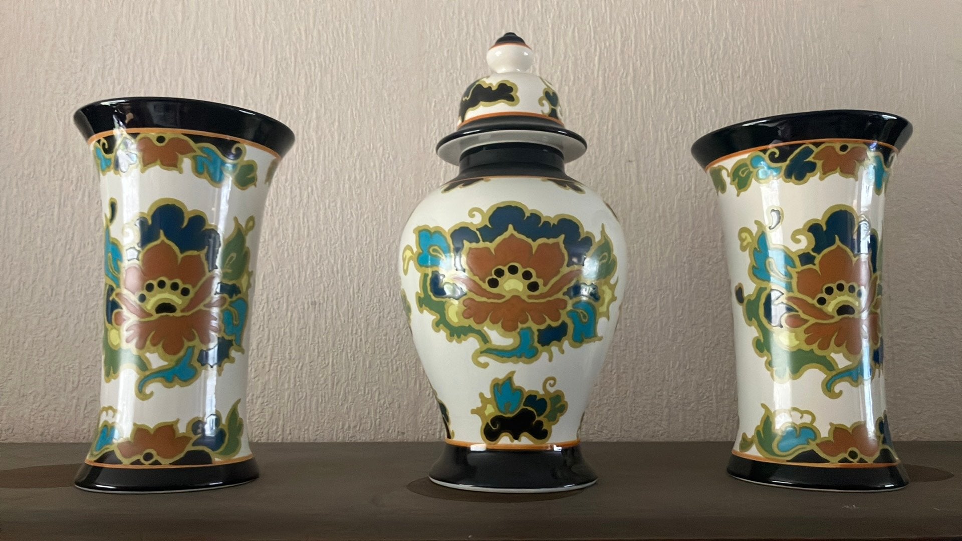 Modica gouda plateel vazen set, Ophalen