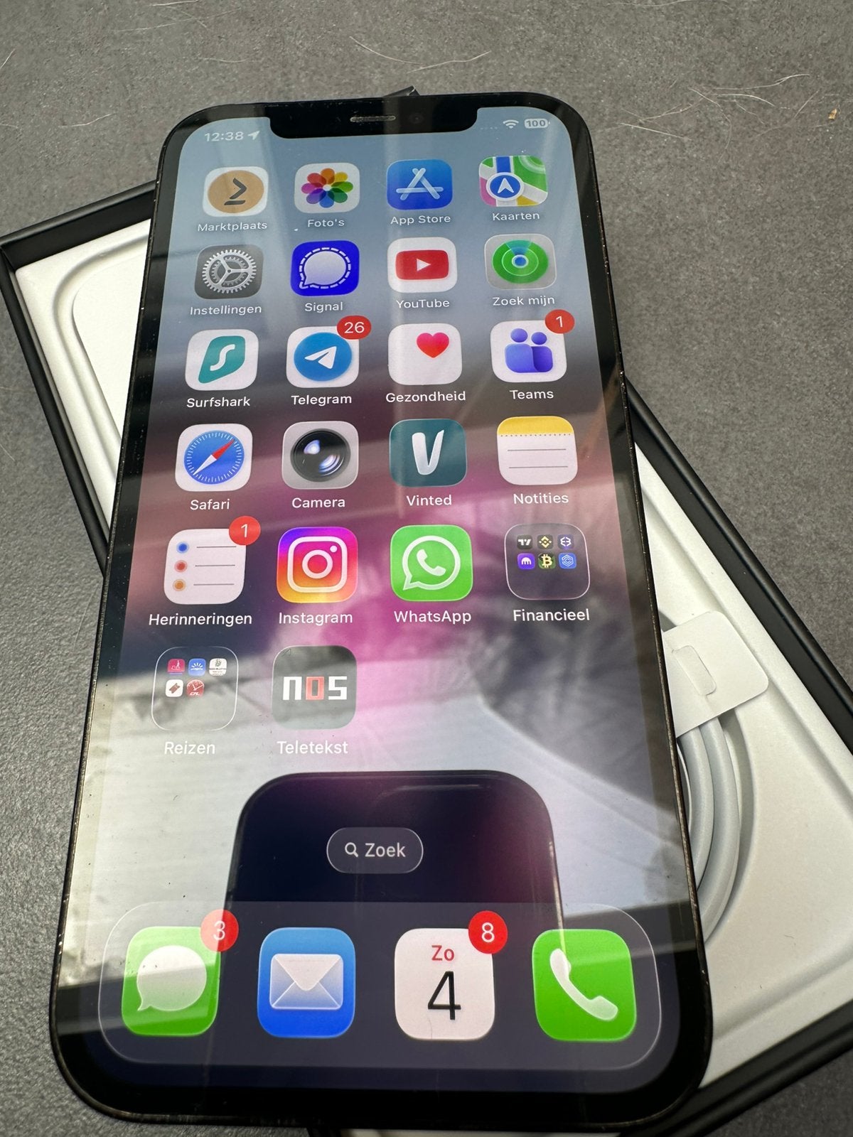 Apple iPhone 12 Pro 512GB! A2407, Telecommunicatie, 512 GB, Gebruikt, Blauw, Zonder simlock