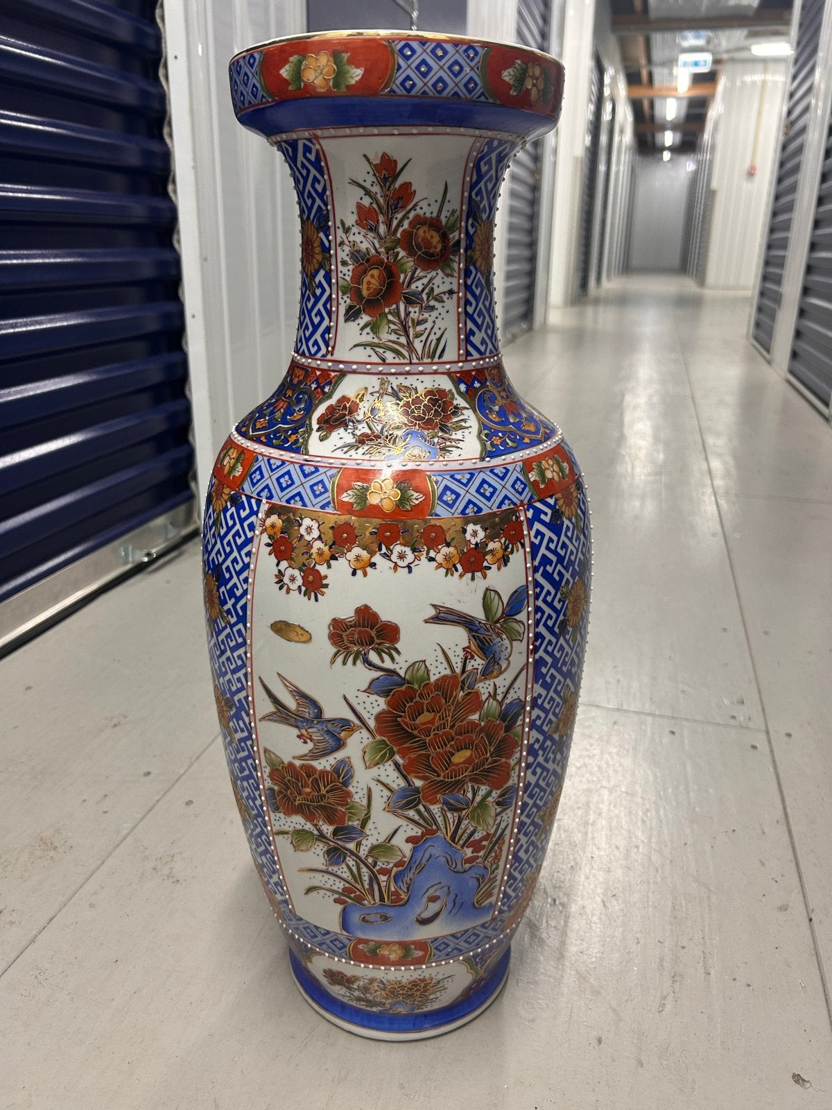 Grote handgeschilderde Ming Dynastie stijl vaas, Ophalen of Verzenden