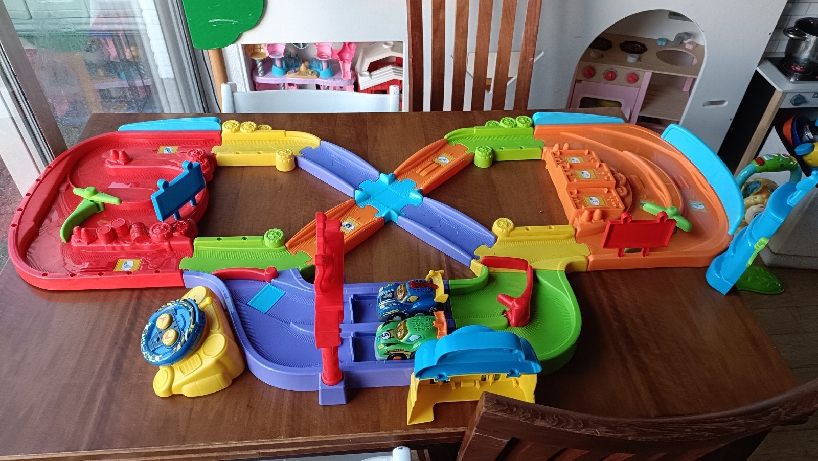 VTech Toet Toet Auto's Racebaan met afstandsbediening, Ophalen, Zo goed als nieuw, Overige aandrijving, Overige merken