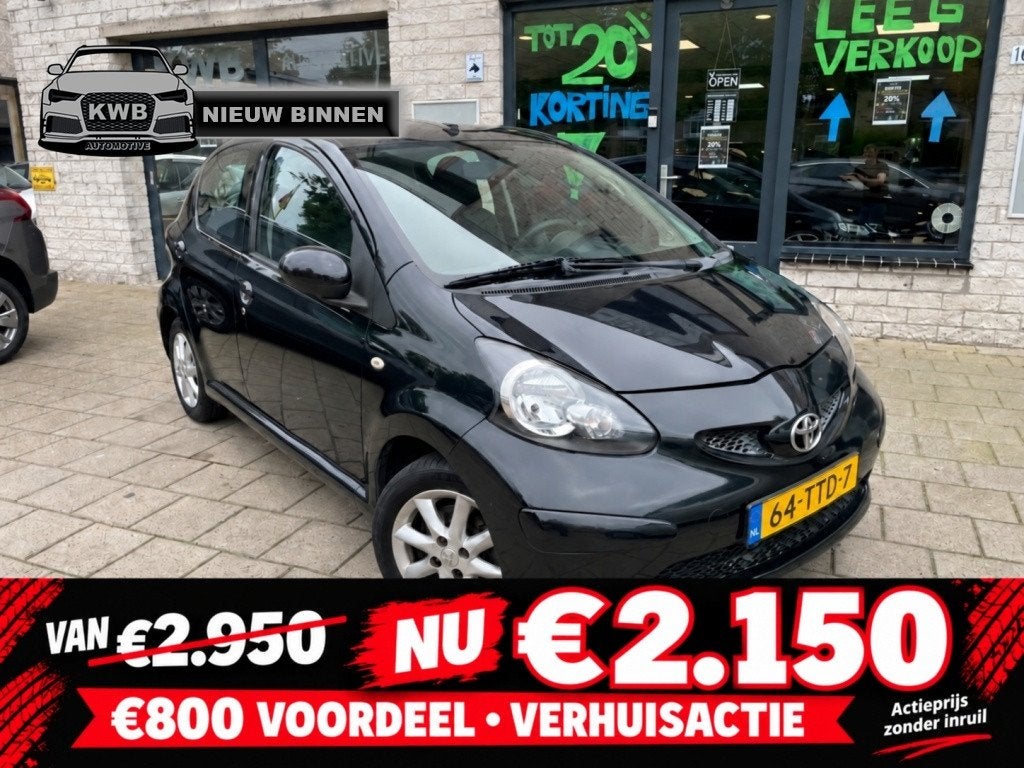 Toyota Aygo 1.0-12V Sport 5Drs airco sportwielen, Auto's, Gebruikt, 4 stoelen, Bedrijf, Handgeschakeld
