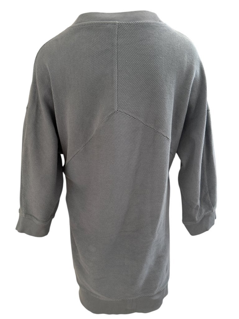 COS jurk S, Kleding | Dames, Ophalen of Verzenden, Zo goed als nieuw, Grijs, Onder de knie