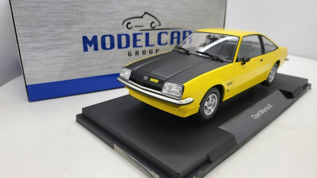 Opel Manta B GT/E Geel 1975, Hobby en Vrije tijd, Overige merken, Overige merken, Auto, Nieuw