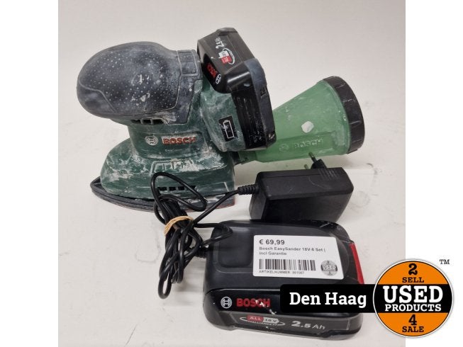 Bosch EasySander 18V-8 Set | Incl Garantie, Bosch, Zo goed als nieuw, Support@bosch.com, Robert Bosch GmbH
Robert-Bosch-Platz 1
70839 Gerlingen-SchillerhÃ¶he
Germany