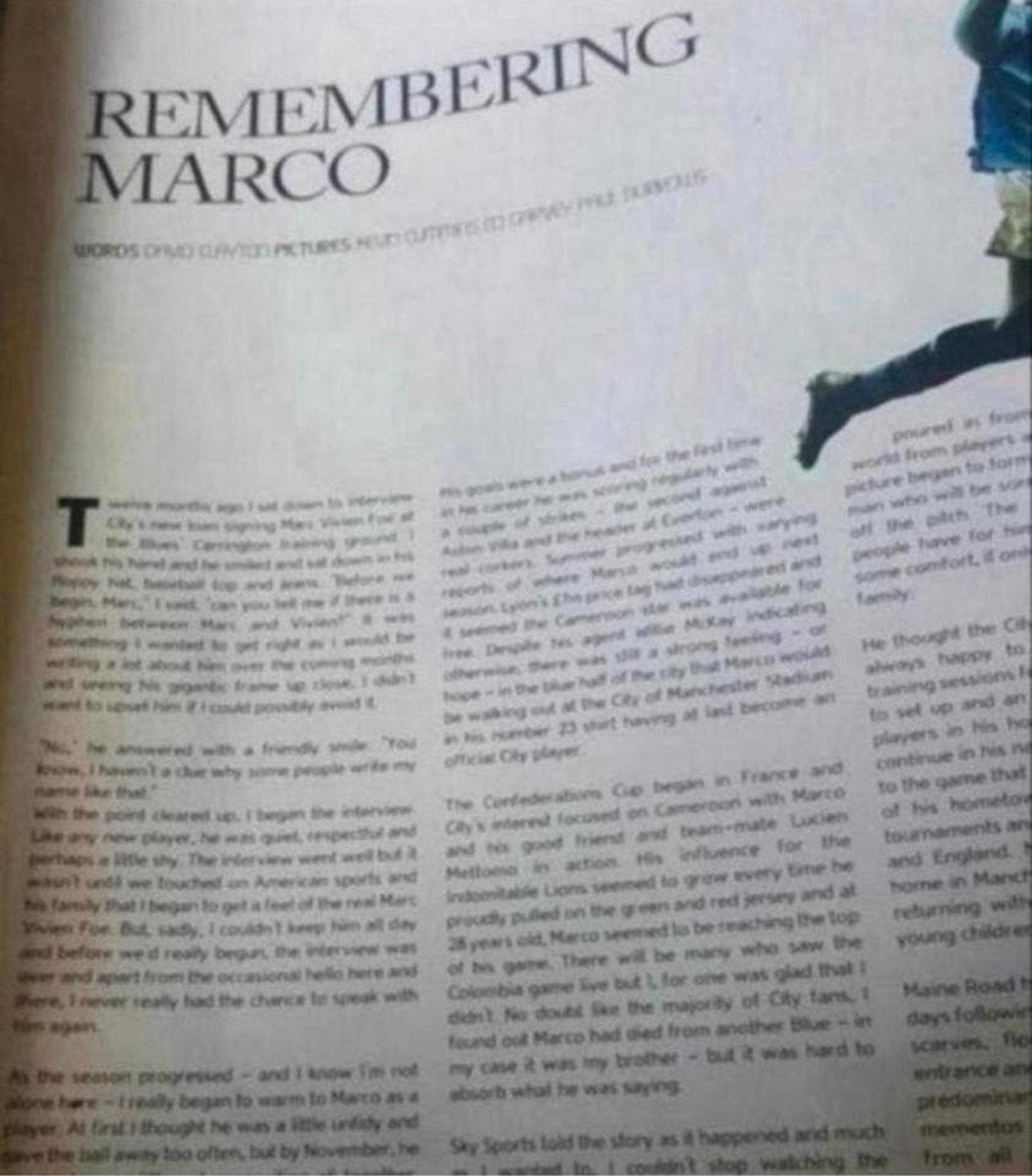 Manchester City club magazine July 2003 107 V Foe tribute, Buitenlandse clubs, Ophalen of Verzenden, Zo goed als nieuw, H
