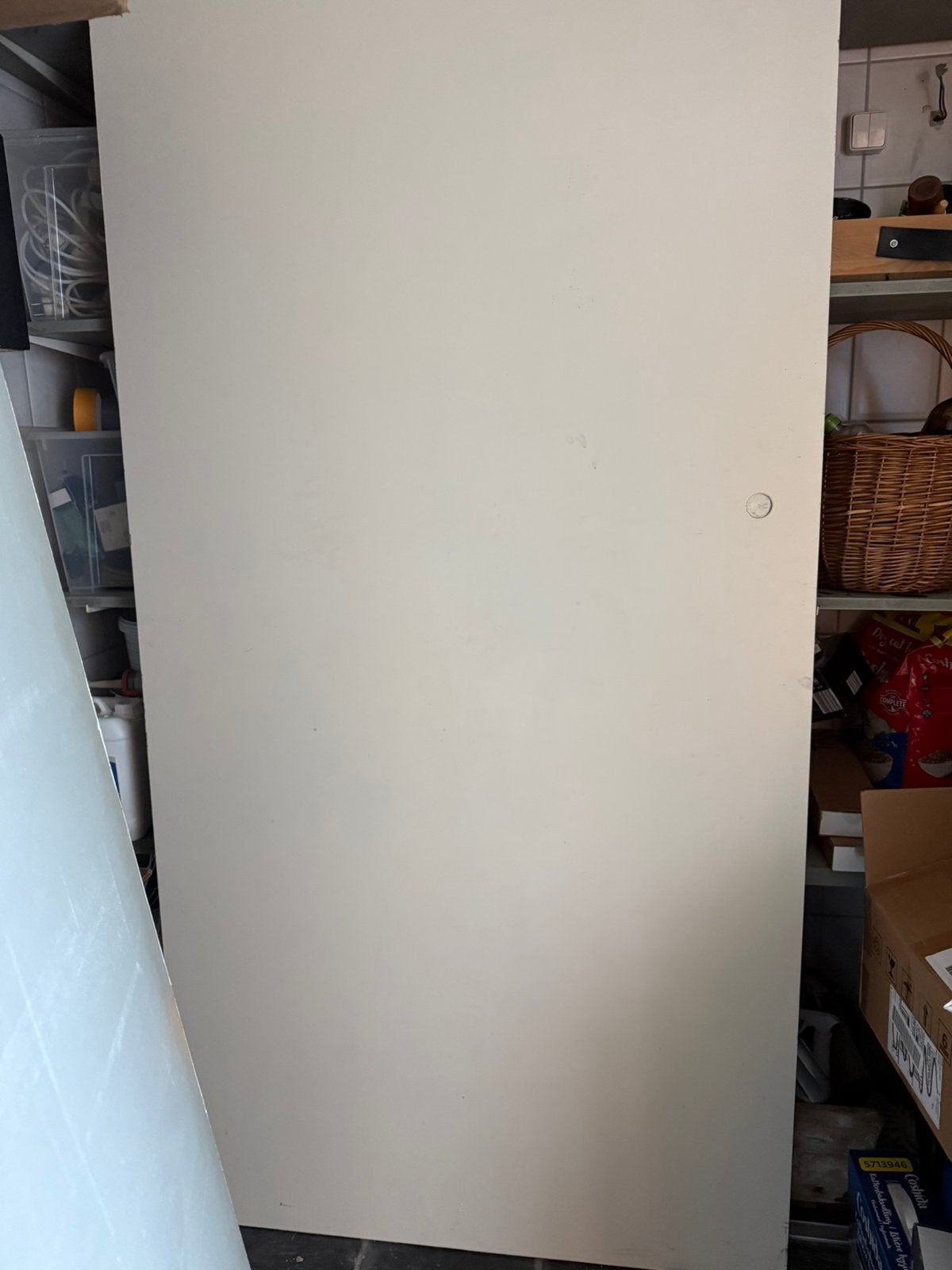 2 MDF platen 242 x 105, gelakt, goed maar gebruikt, Ophalen, Gebruikt, Overige materialen, 20 tot 50 mm