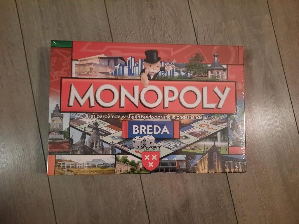 bordspel seal Monopoly Breda Monopolie 2e editie, Hobby en Vrije tijd, Gezelschapsspellen | Bordspellen, Vijf spelers of meer