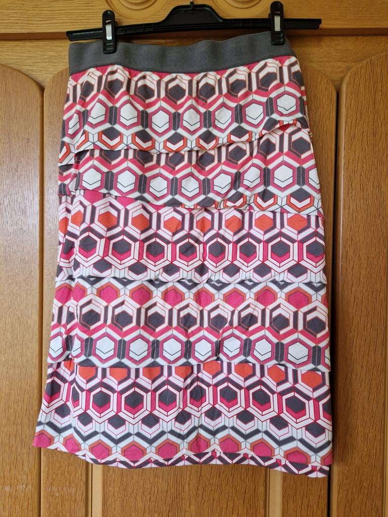 Frank Walder rok met geometrisch patroon - Maat 48, Overige kleuren, Maat 46/48 (XL) of groter, Ophalen of Verzenden, FRANK WALDER