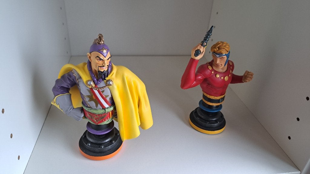 Flash Gordon & Ming, Ophalen of Verzenden, Zo goed als nieuw, Tv, Beeldje, Replica of Model