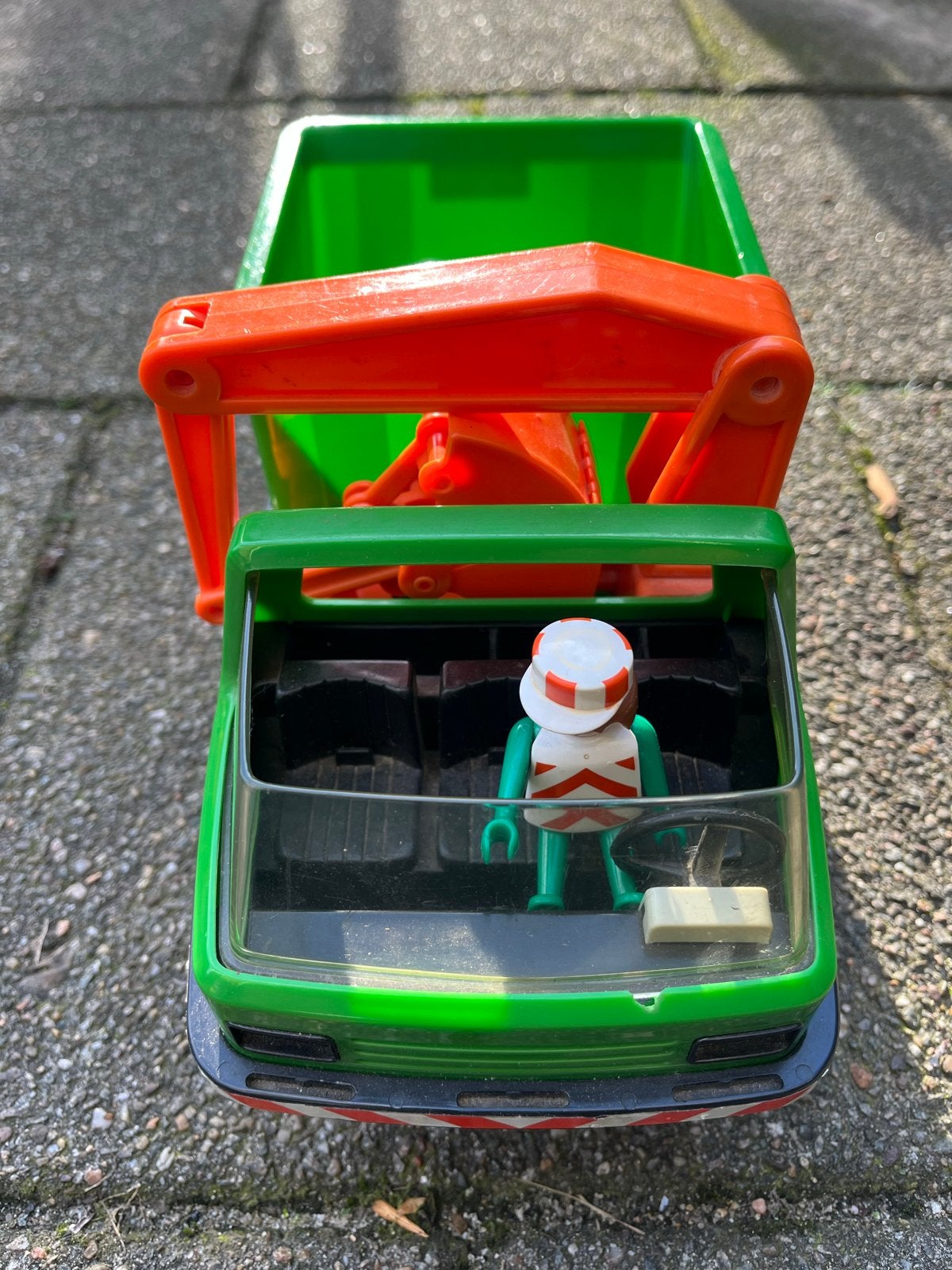 Playmobil Transportlader met figuur en accessoires, Ophalen of Verzenden, Gebruikt, Complete set, Voertuig