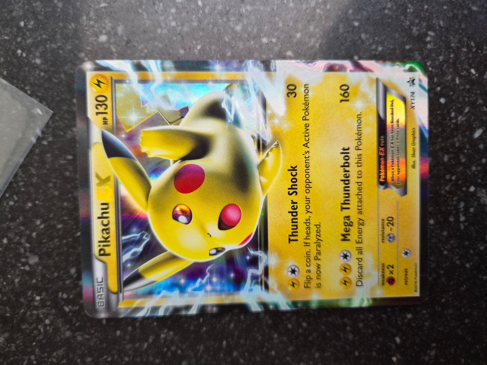 Pikachu EX XY174 Pokémon kaart - Uitstekende staat, Ophalen of Verzenden, Zo goed als nieuw