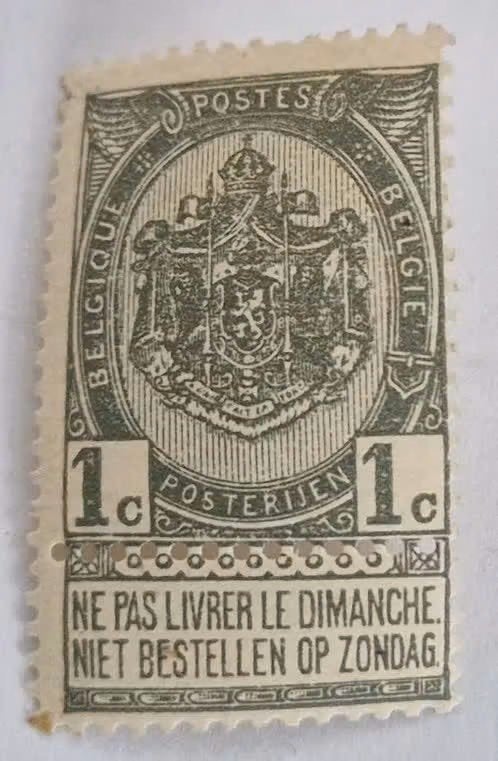 Belgie 1893-1900 - OBP 53 - Wapenschild, Frankeerzegel, Ophalen of Verzenden, Postfris, Postfris