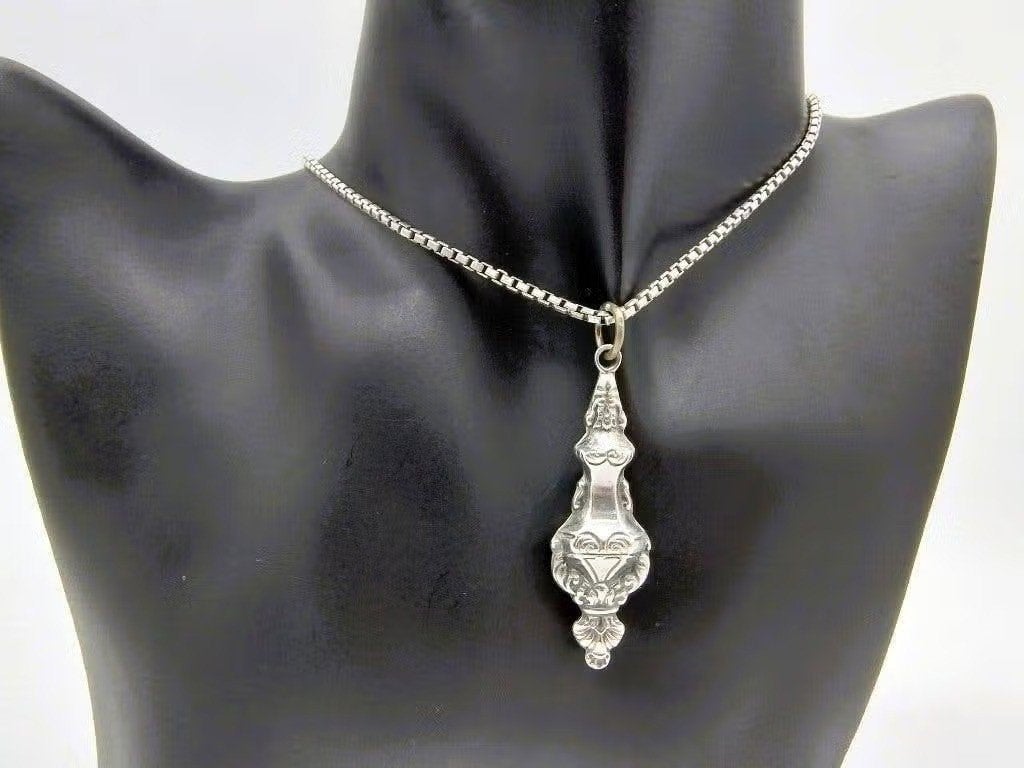 Zilveren venetiaanse ketting met zilveren hanger, 47 cm, Info@zilverwebsite.nl, Verzenden, Zo goed als nieuw, Zilverwebsite.nl
