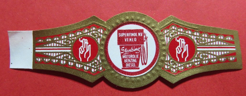 Reclamebandje Superfinol Venlo, Ophalen of Verzenden, Gebruikt, Sigarenbandjes