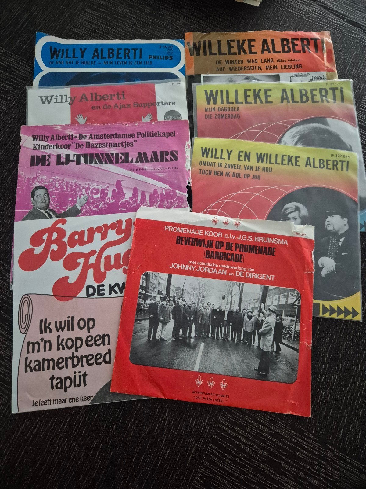 Willeke Alberti & Willy Alberti - Diverse Singles (7 inch), Gebruikt, 7 inch, Ophalen of Verzenden, EP