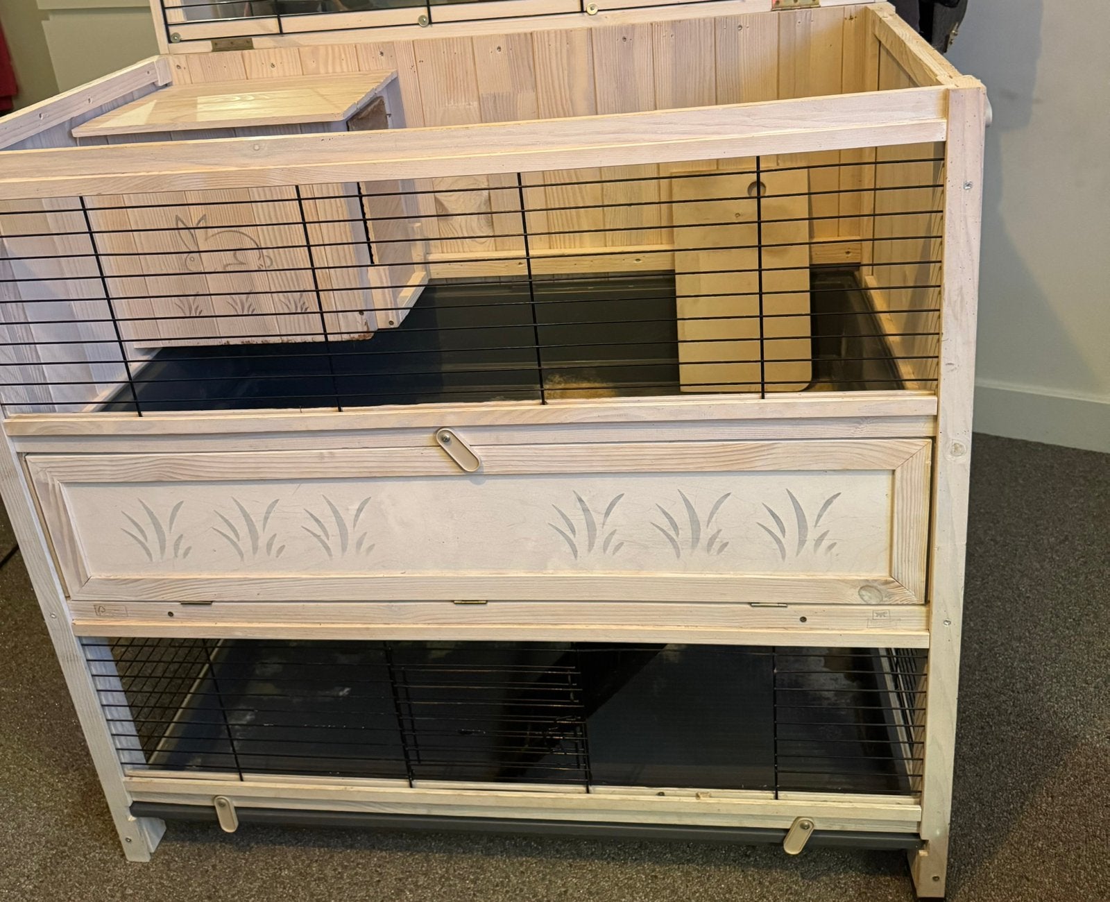 Konijnenhok, Dieren en Toebehoren, Knaagdieren en Konijnen | Hokken en Kooien, Minder dan 60 cm, 110 cm of meer, Ophalen of Verzenden