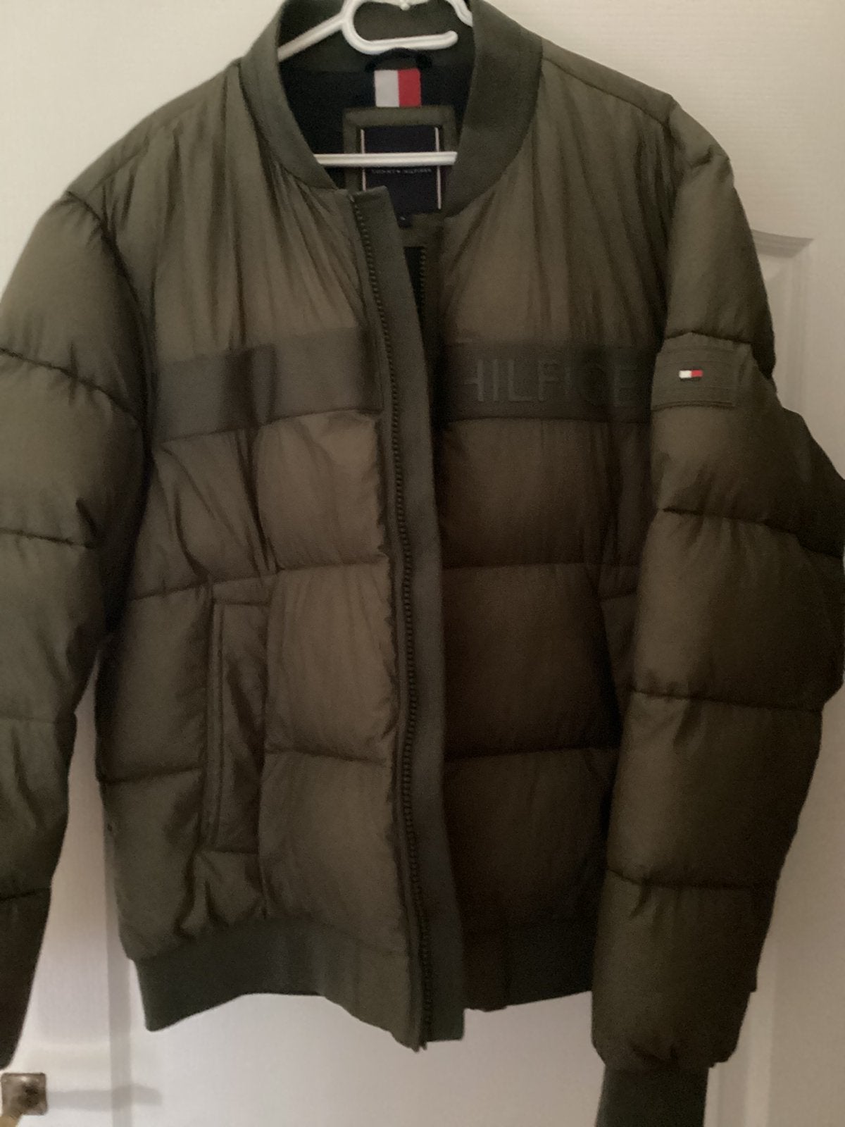 Winterjas merk; Tommy Hilfiger, Ophalen of Verzenden, Zo goed als nieuw, Maat 56/58 (XL), Groen