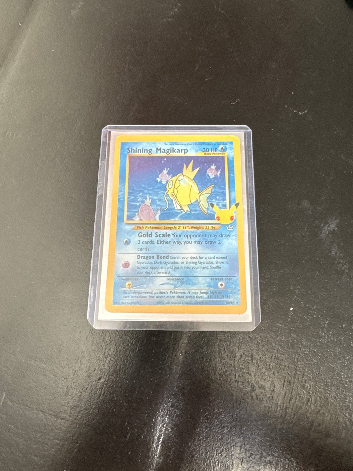 Shining Magikarp Pokémon kaart, Ophalen of Verzenden, Zo goed als nieuw, Losse kaart