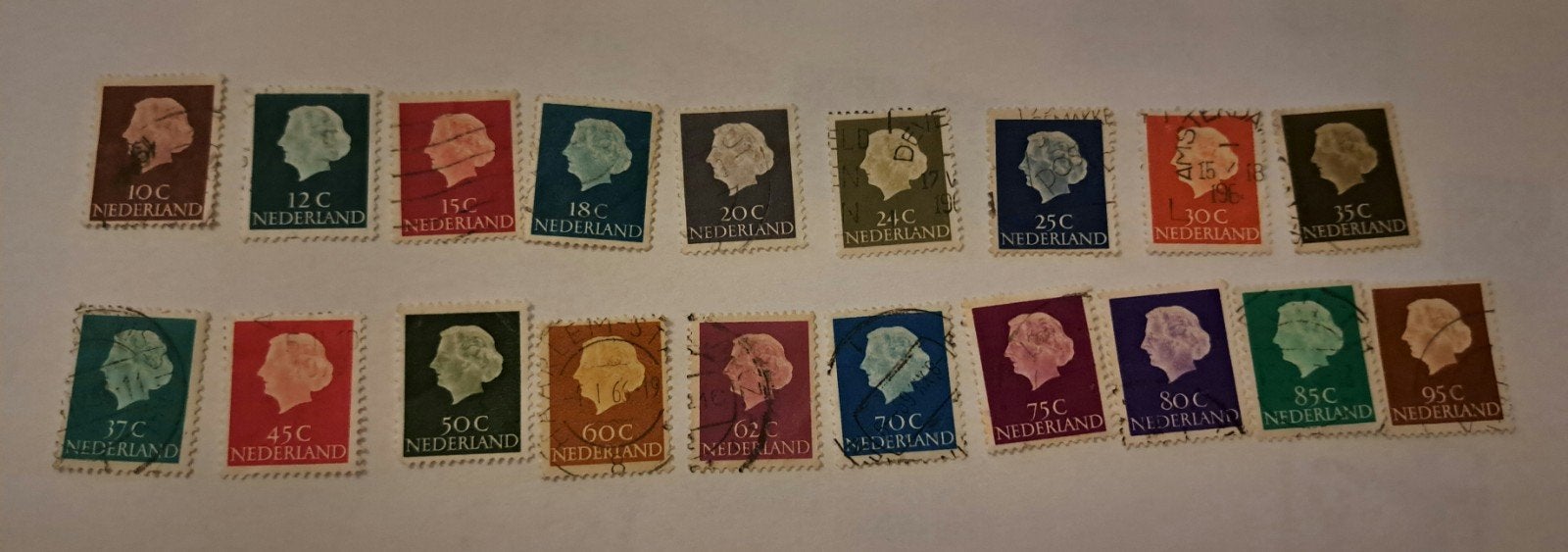 Nederlandse postzegels Koningin Wilhelmina (1924-1940), Ophalen of Verzenden, T/m 1940, Gestempeld
