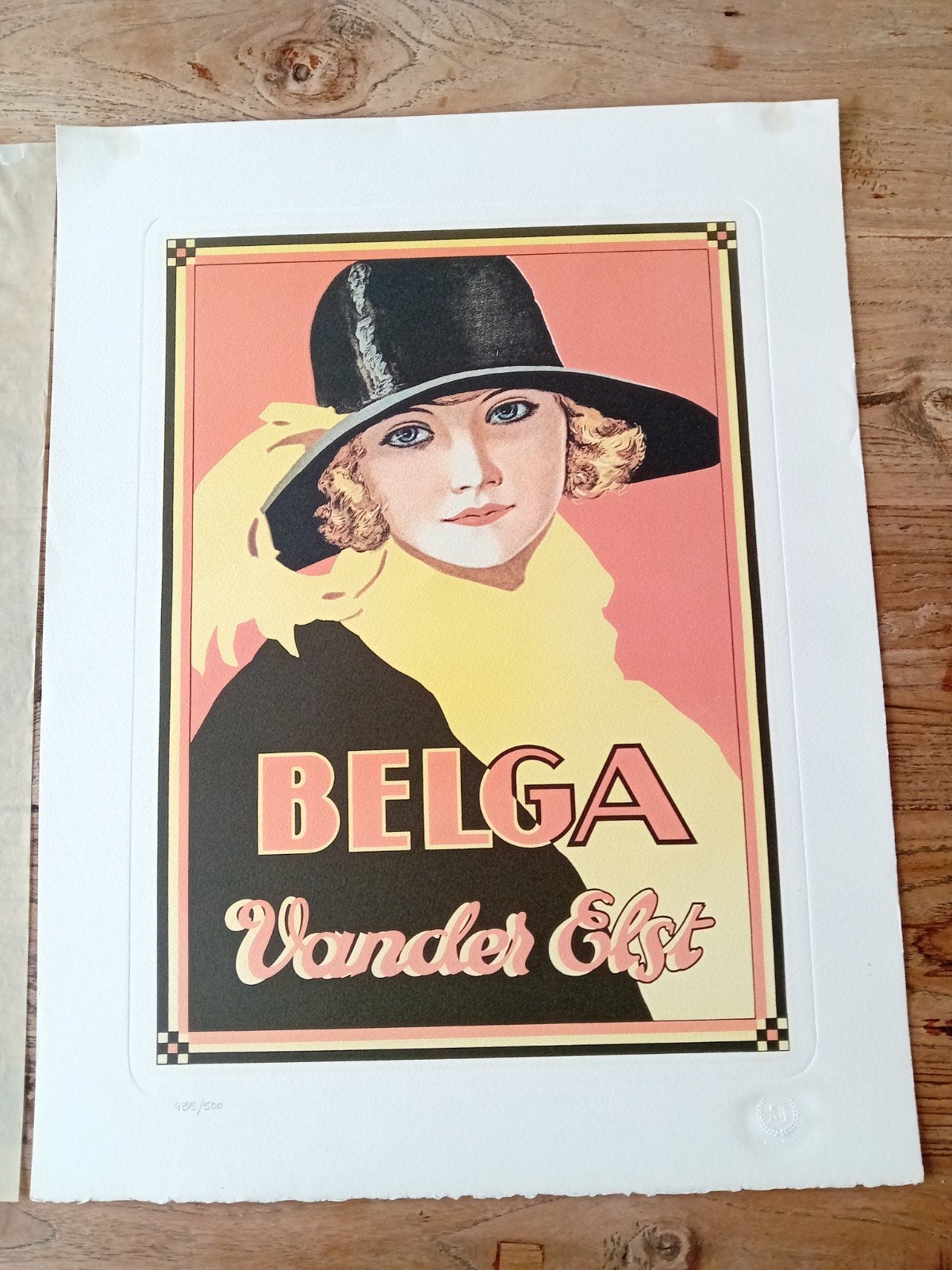 Belga Vander Elst Litho - Beperkte Oplage 435/500, Antiek en Kunst, Kunst | Litho's en Zeefdrukken, Ophalen of Verzenden