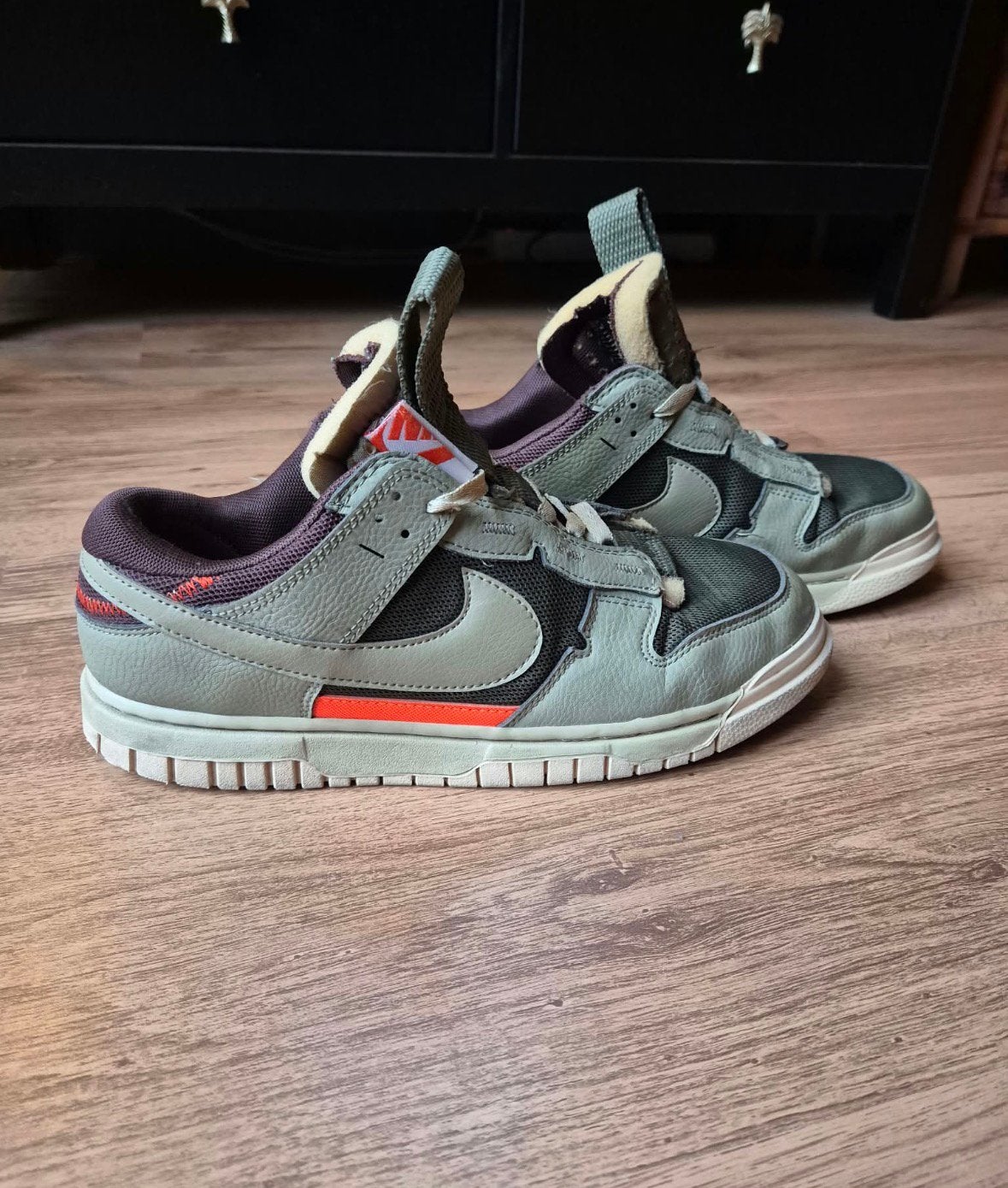 Nike Air Dunk Jumbo Olive maat 42, Overige kleuren, Ophalen of Verzenden, Sneakers of Gympen, Gedragen