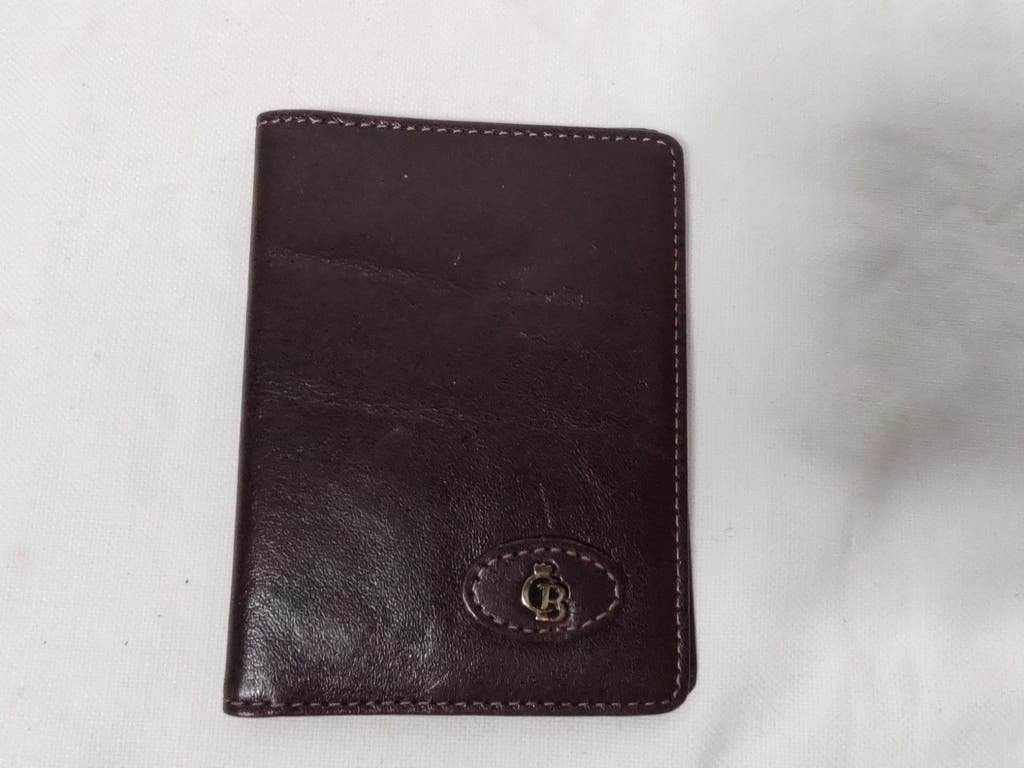 K744 Castelijn en Beerens creditcard etui voor 6 pasjes, 2 hands, Bruin, Ophalen of Verzenden, 2e hands