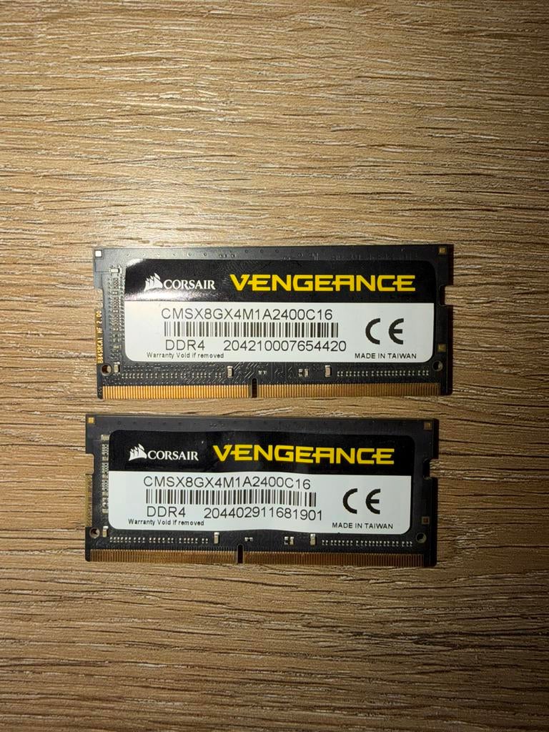 Corsair Vengeance 16GB DDR4 SODIMM laptop RAM, DDR4, Ophalen of Verzenden, Zo goed als nieuw, Laptop