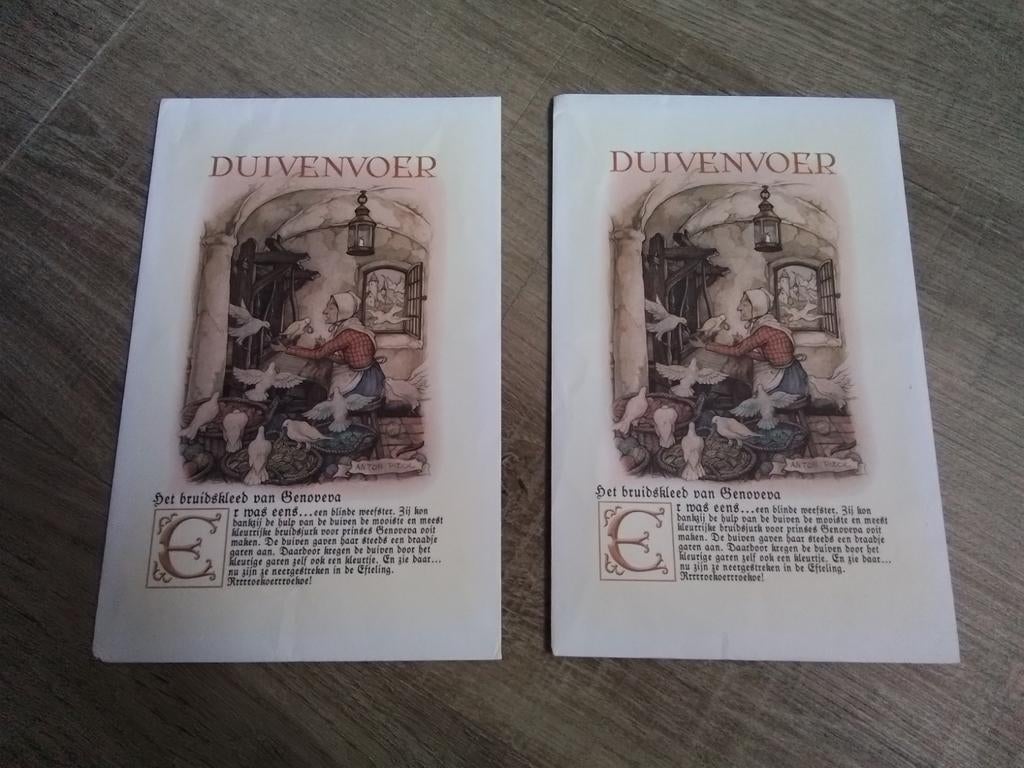 2 lege zakjes duivenvoer het bruidskleed van genodeda efteli, Ophalen of Verzenden, Gebruikt