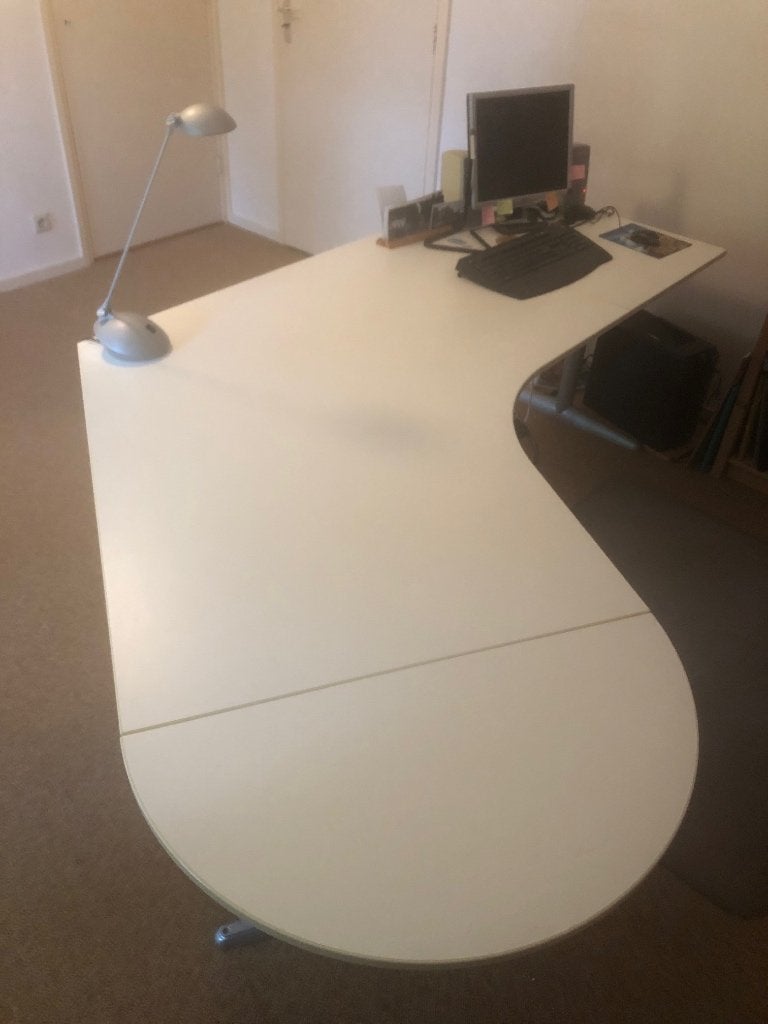 Bureau EFFEKTIV van IKEA, Ophalen, Gebruikt, In hoogte verstelbaar, Hoekbureau