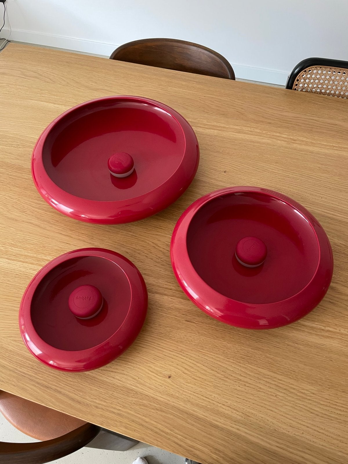 Set van 3 Fatboy Oloha rood, Ophalen, Kunststof, Gebruikt, Schaal