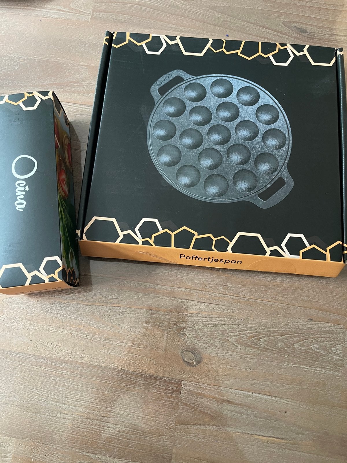 Nieuw! Ocina poffertjespan - gietijzeren poffertjesmaker, Overige typen, Nieuw, Ophalen of Verzenden, Zwart