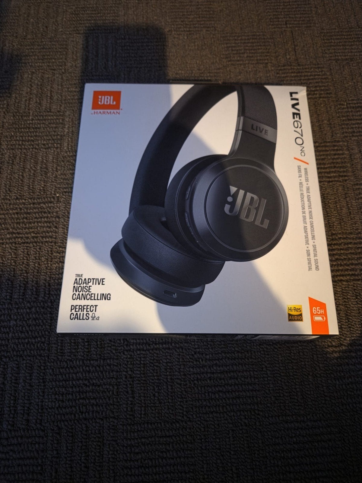 JBL Live 670NC Draadloze On-ear Koptelefoon Zwart, Audio, Tv en Foto, Koptelefoons, JBL, Draadloos, Nieuw, On-ear