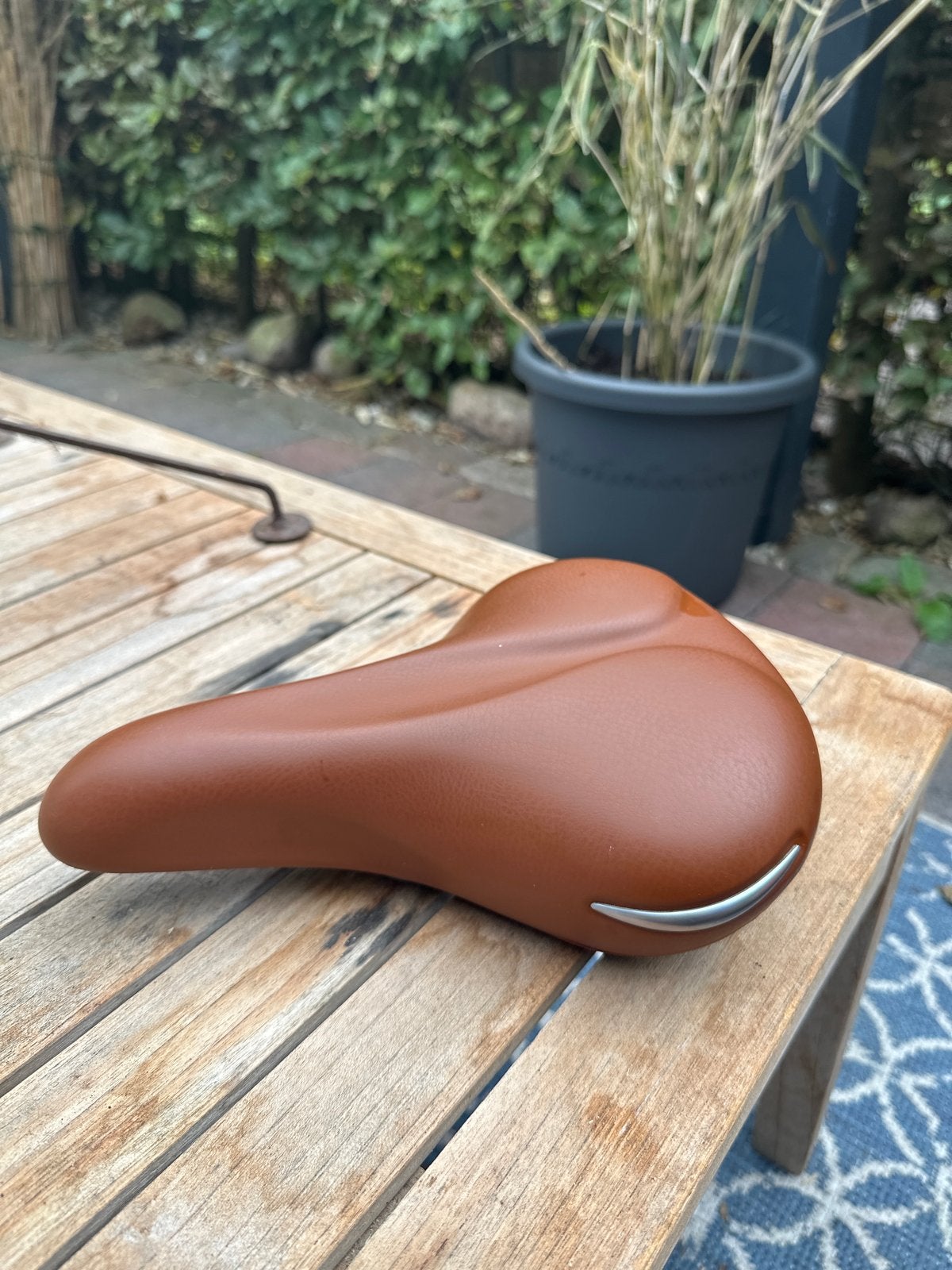 SR Comfortabel bruin fietszadel - model Freedom, Fietsen en Brommers, Kunststof, Ophalen of Verzenden, Zo goed als nieuw, Zadel