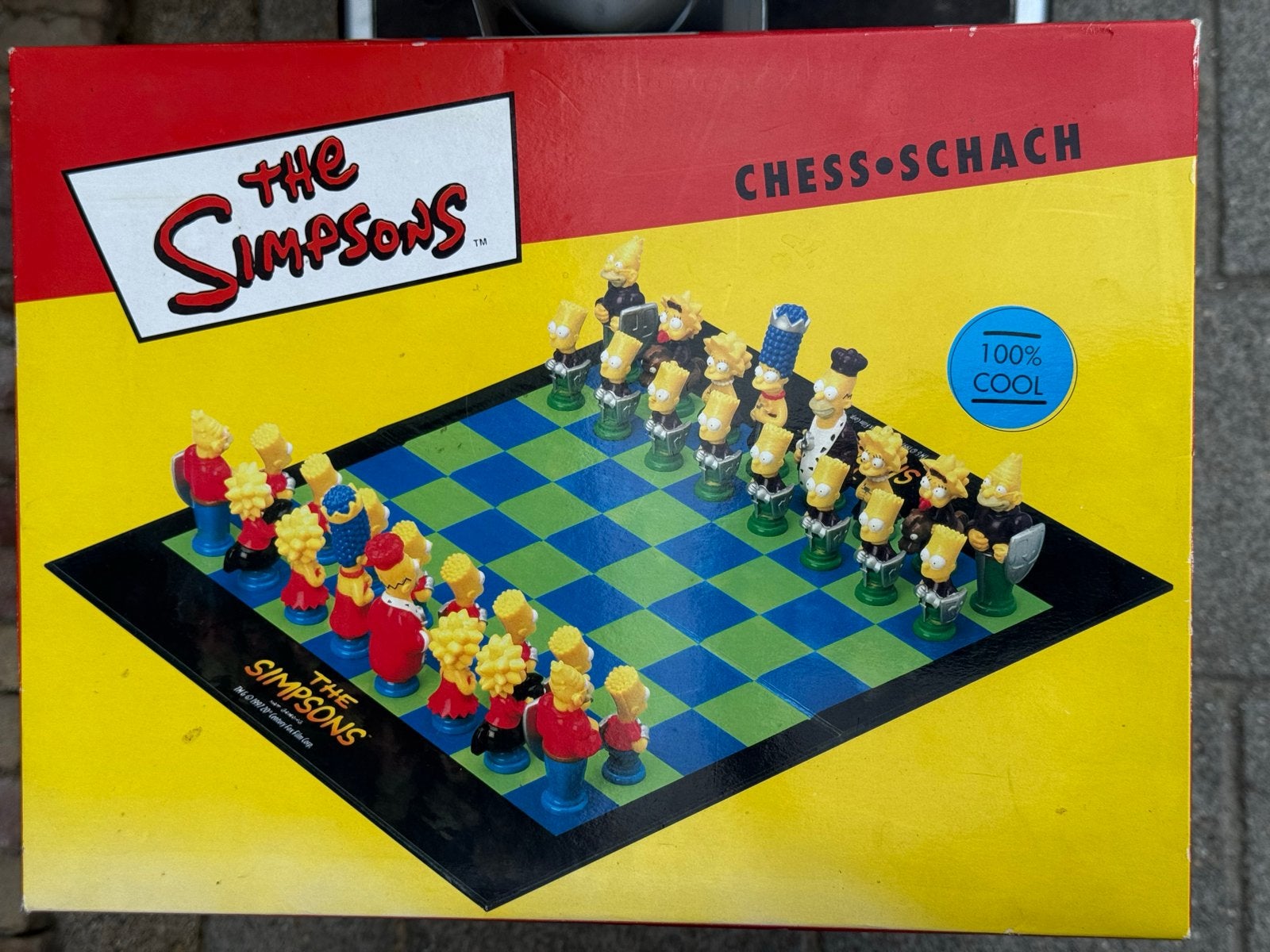 The Simpsons Schaakspel - Compleet en in nieuw staat, Overige figuren, Zo goed als nieuw, Boek of Spel, Ophalen of Verzenden