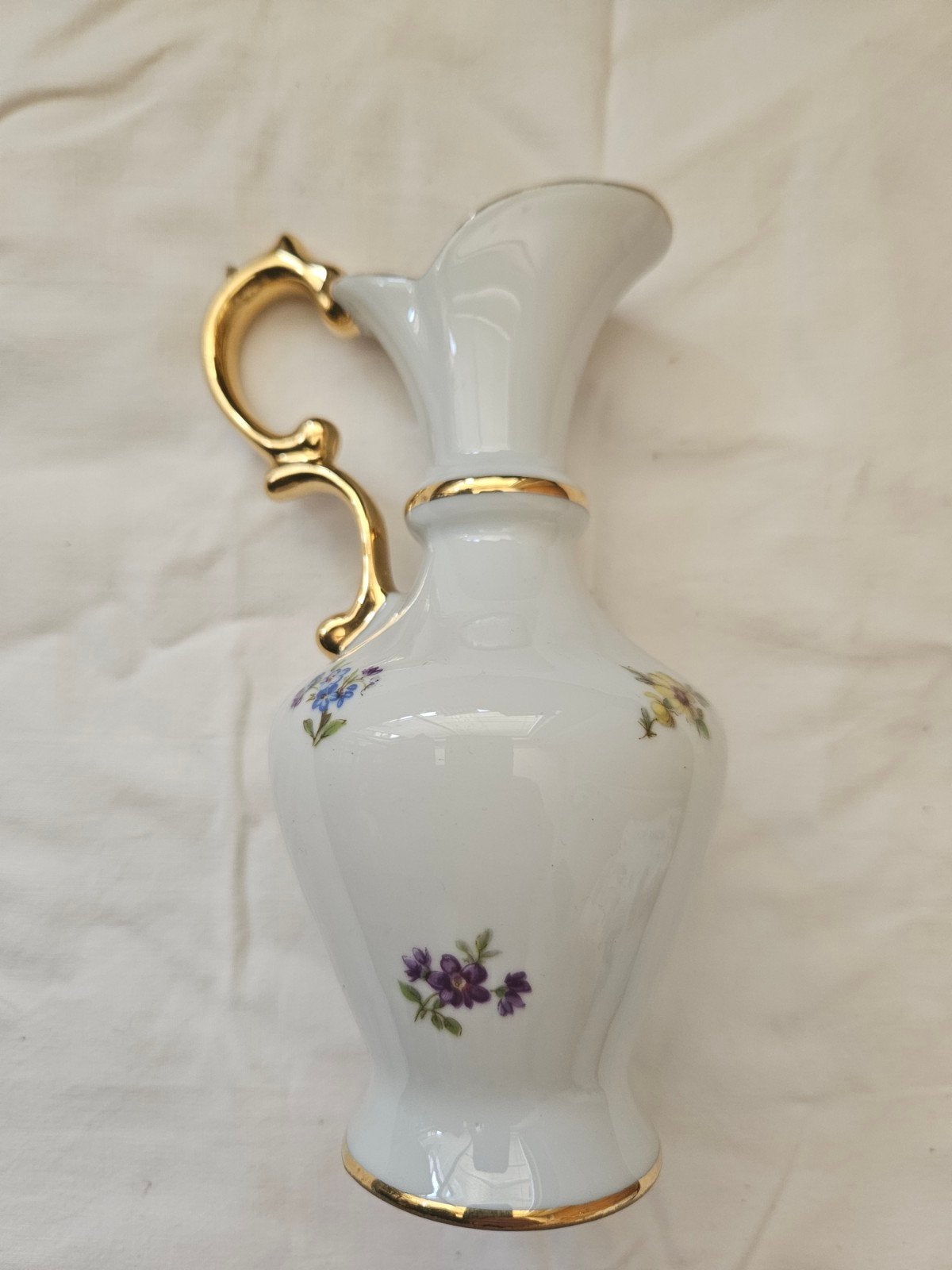 Vintage Porseleinen Vaasje - La Reine Limoges France, Ophalen of Verzenden