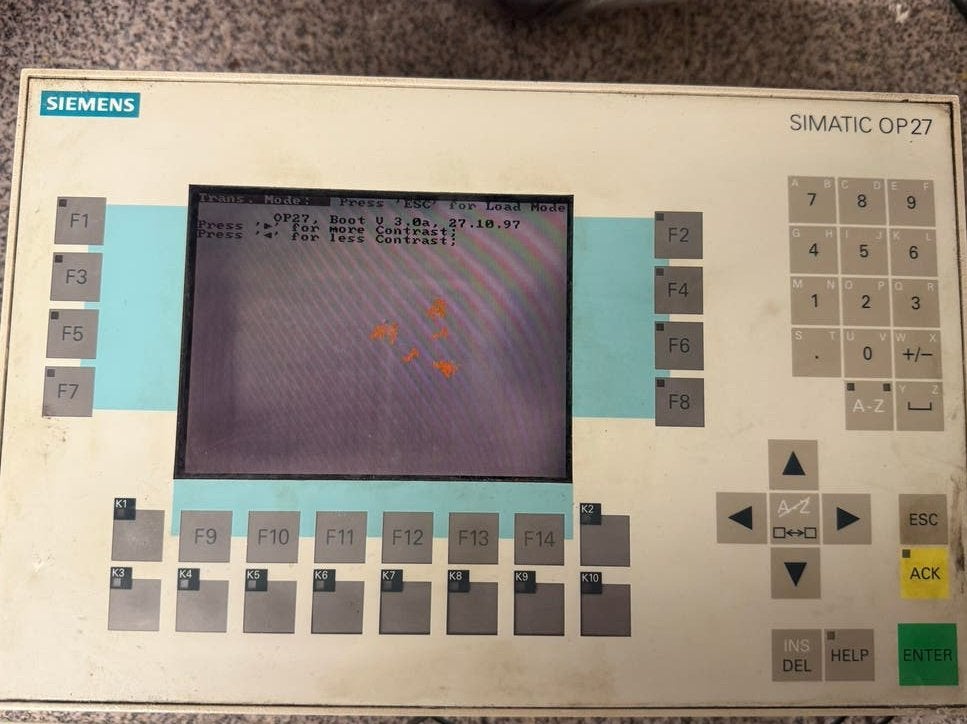 Siemens SIMATIC OP27 Color Operator Panel, Computers en Software, Overige Computers en Software, Ophalen of Verzenden, Niet werkend