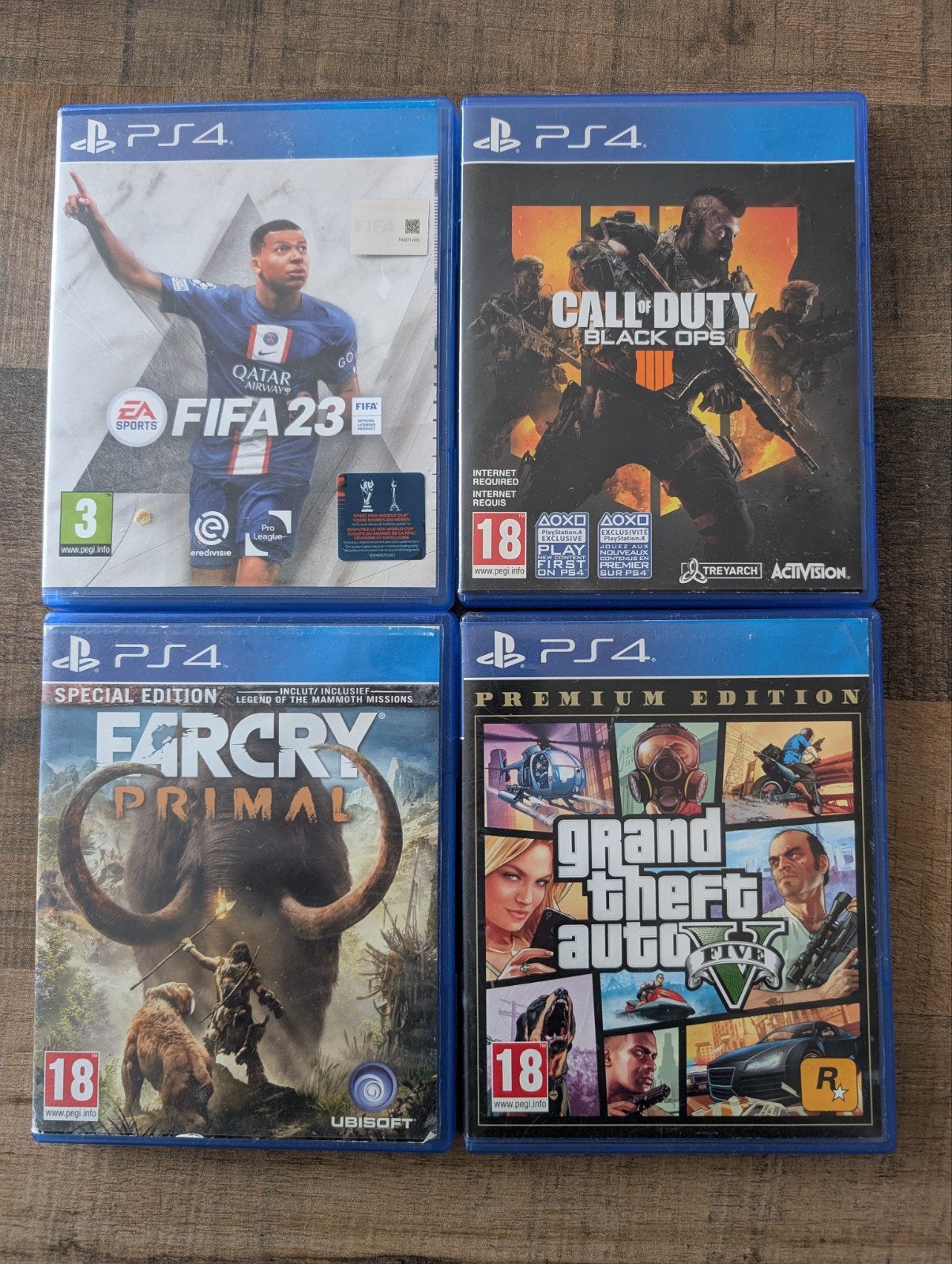 Fantastische PS4 Spellen: FIFA 23, CoD, Far Cry, GTA 5, Spelcomputers en Games, Gebruikt, Vanaf 18 jaar, Overige genres, 1 speler