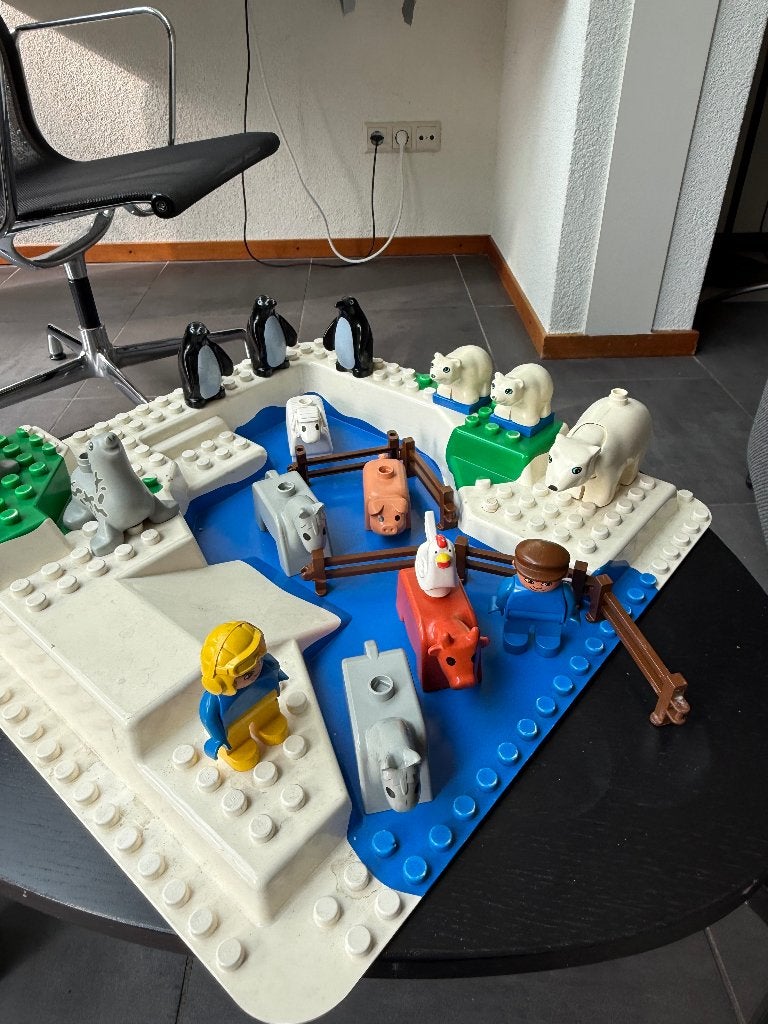Lego duplo noordpool en boederij dieren, Kinderen en Baby's, Ophalen of Verzenden, Gebruikt, Duplo