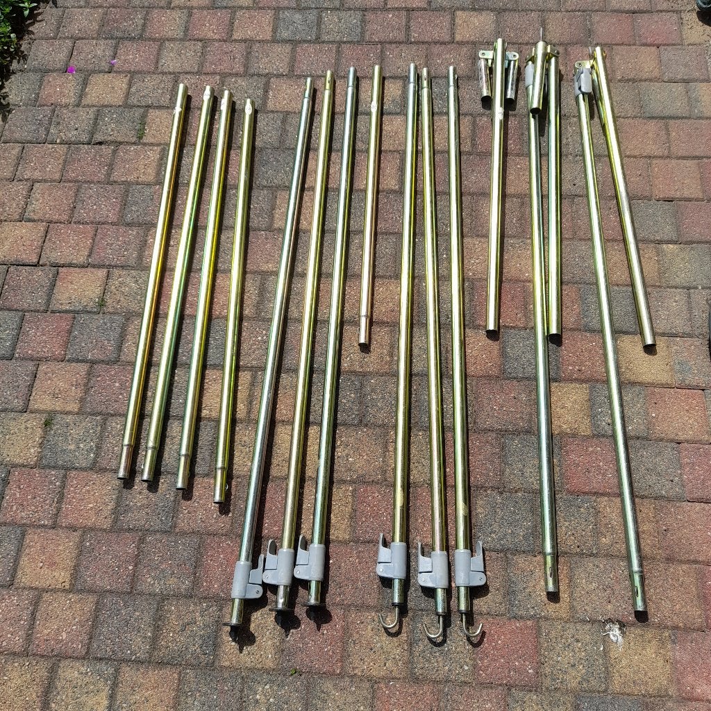 Stalen frame voortent, Ophalen, Gebruikt