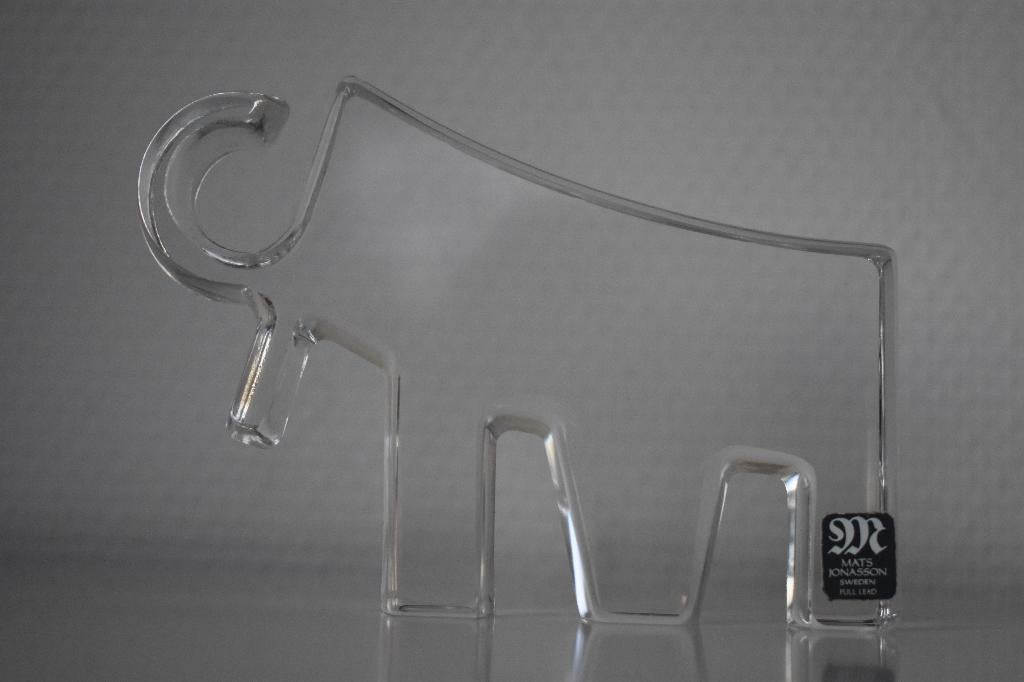 Mats Jonasson olifant - elephant MJ Sweden design art deco, Ophalen of Verzenden